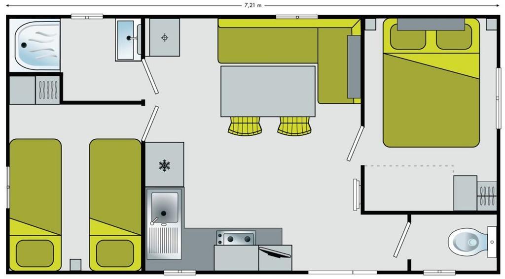 Mobil-Home 4 Pers Dans Camping 4 Etoiles La Palmyre Buitenkant foto